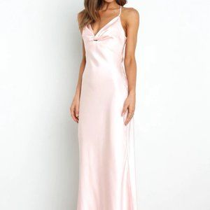 #77 NWOT PETAL & PUP PARLEIO MAXI DRESS - BLUSH